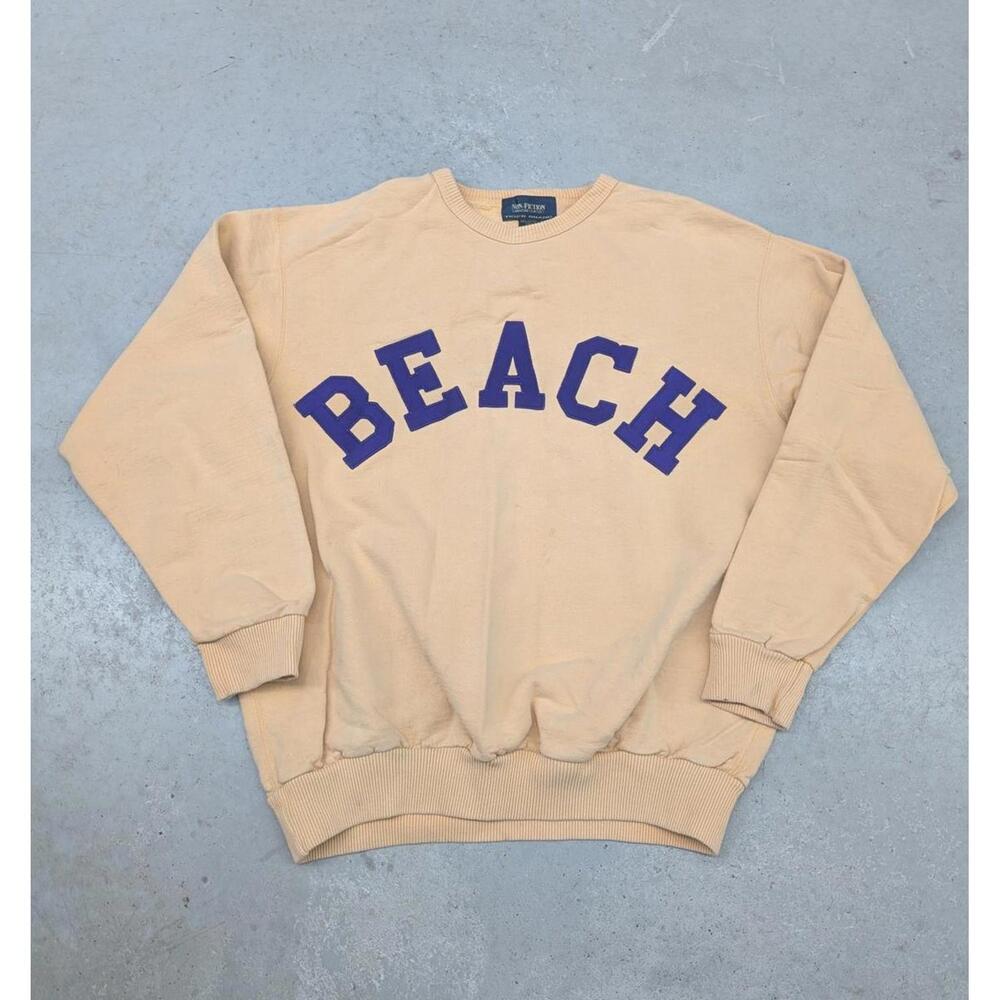Vintage 90s Faded Orange Beach sweater